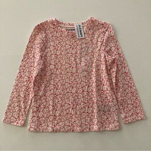 Old Navy 3T Toddler Girl Valentines Day Shirt Heart Red